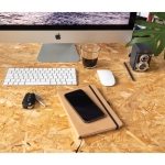 Libretas con tapas duras de corcho A5 hojas a rayas Basic Cork color natural vista de ambiente