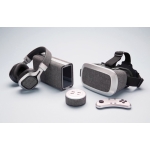 Auriculares plegables cómodos con detalles en tela BT 4.0 Vogue color gris vista de ambiente 2