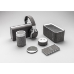 Auriculares plegables cómodos con detalles en tela BT 4.0 Vogue color gris vista de ambiente 3