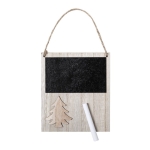 Adorno navidad con pizarra para escribir e imán Navideño Magnet Chalk color madera clara primera vista