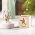 Vela aromática de Navidad con árbol para publicidad sexta vista