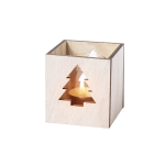 Vela aromática de Navidad con estrella y logotipo tercera vista