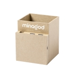 Lapicero multifunción con soporte para móvil y cargador Cardboard color marrón claro primera vista