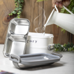 Fiambreras térmicas con logo en acero con compartimentos 850ml Foodie