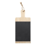 Tabla corporativa de cortar de bambú y pizarra extraíble Pizarra color madera clara cuarta vista