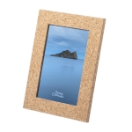 Portafotos rectangular de corcho con soporte de 10x15cm Cork color natural tercera vista