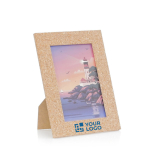 Portafotos rectangular de corcho con soporte de 10x15cm Cork vista principal