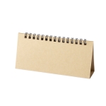 Calendario perpetuo personalizado de cartón con anillas Perpetual color natural cuarta vista