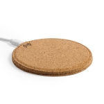 Cargador inalámbrico de corcho natural con protección para calor Cork color natural séptima vista