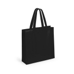 Bolsa de non-woven laminado de acabado mate 110 g/m2 Holdall color negro primera vista