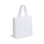 Bolsa de non-woven laminado de acabado mate 110 g/m2 Holdall color blanco primera vista