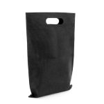 Bolsa económica non-woven con asa troquelada 80 g/m2 color negro sexta vista