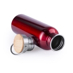 Botella de acero estilo retro en colores brillantes 800ml Inox Retro color rojo tercera vista