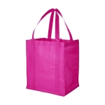 Bolsas de tela personalizadas con logo no tejidas 80 g/m2 Liberty color fucsia segunda vista frontal