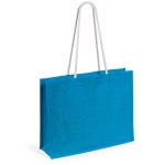 Bolsa de yute personalizada en color atractivo resistencia 10 kg Jute Colors color azul