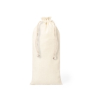 Bolsa de algodón para botellas con cordones de cierre 105 g/m2 Bottle color natural primera vista