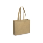 Bolsa ancha non-woven con asas largas resistente 80 g/m2 Gourmet Large color marrón primera vista