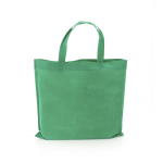 Bolsa sin tejer económica de asas cortas a color 80 g/m2 Bazaar Short color verde segunda vista
