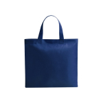 Bolsa sin tejer económica de asas cortas a color para negocios 80 g/m2 color azul marino primera vista