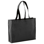 Bolsa non-woven en color vivo resistente 9kg 100 g/m2 Black Handle color negro