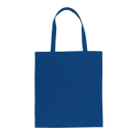 Bolsa de merchandising sostenible algodón reciclado 145 g/m2 Waterless color azul