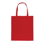 Bolsa de merchandising sostenible algodón reciclado 145 g/m2 Waterless color rojo segunda vista