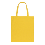 Bolsa de merchandising sostenible algodón reciclado 145 g/m2 Waterless color amarillo segunda vista