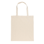 Bolsa de merchandising sostenible algodón reciclado 145 g/m2 Waterless color beige