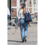 Bolsa de merchandising sostenible algodón reciclado 145 g/m2 Waterless color azul marino