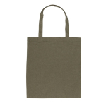 Bolsa de merchandising sostenible algodón reciclado 145 g/m2 Waterless color verde militar segunda vista