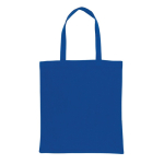 Bolsa algodón reciclado personalizada reforzada 145 g/m2 Waterless color azul segunda vista