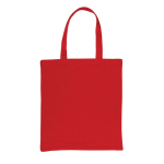 Bolsa algodón reciclado personalizada reforzada 145 g/m2 Waterless color rojo segunda vista