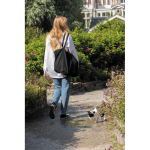 Bolsa impresa o bordada grande de algodón reciclado 145 g/m2 Waterless color negro vista de ambiente 2