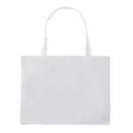 Bolsa impresa o bordada grande de algodón reciclado 145 g/m2 Waterless color blanco