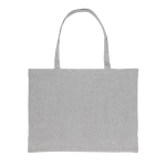 Bolsa impresa o bordada grande de algodón reciclado 145 g/m2 Waterless color gris segunda vista