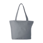 Bolsa con compartimentos con cremallera y bolsillo Zipper Infinity color gris