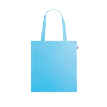Bolsa reciclada con asas largas para la compra de RPET Convert color azul claro