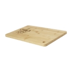 Tablas de cocina de madera promocionales sostenibles Gourmet color madera clara vista impresa logo 2