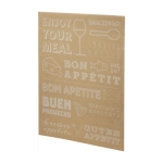 Tablas de cocina de madera promocionales sostenibles Gourmet color madera clara segunda vista con caja