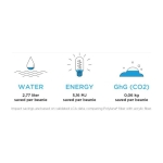 Gorros sostenibles para empresa y publicidad Elevate Hale color gris oscuro segunda vista