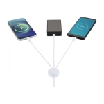 Cable de carga promocional multiconexión Antibacterial color blanco segunda vista