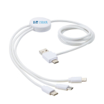 Cable de carga promocional multiconexión Antibacterial vista principal