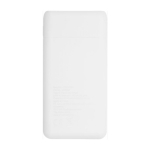 Batería externa de bolsillo con dos puertos 5.000 mAh USB Heroe color blanco segunda vista trasera