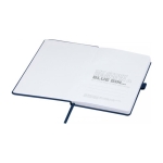 Libreta reciclada corporativa A5 hojas a rayas Marksman® Honhua color azul marino tercera vista