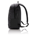 Mochila poliéster 600D para portátil con puerto USB para powerbank 15'' Oslo color negro tercera vista