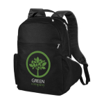 Mochilas personalizadas con acolchado para portátil de 15'' Iconic color negro vista impresión serigrafía