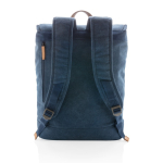 Mochila de alta calidad en lona para portátil de 15,6'' Casual color azul tercera vista