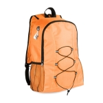 Mochila de poliéster con salida para auriculares y deportiva Hiking color naranja primera vista