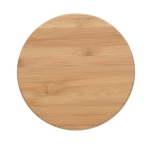 Vela perfumada de aroma sutil con tapa de bambú y logotipo Jasmine color negro quinta vista