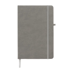 Libretas para publicidad con bolsillo interior A5 hojas a rayas Cuadro color gris